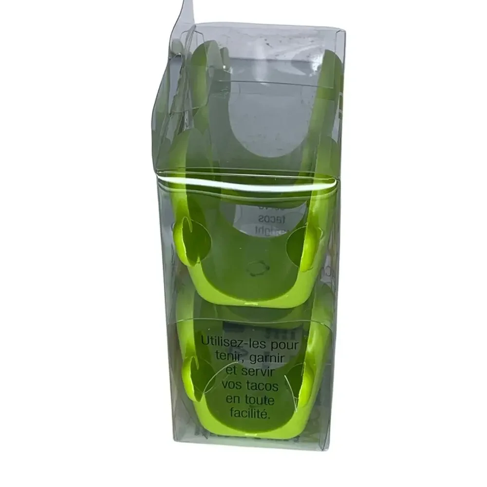 MSC International Joie NWT Cactus Taco Holder 4 Pieces Green